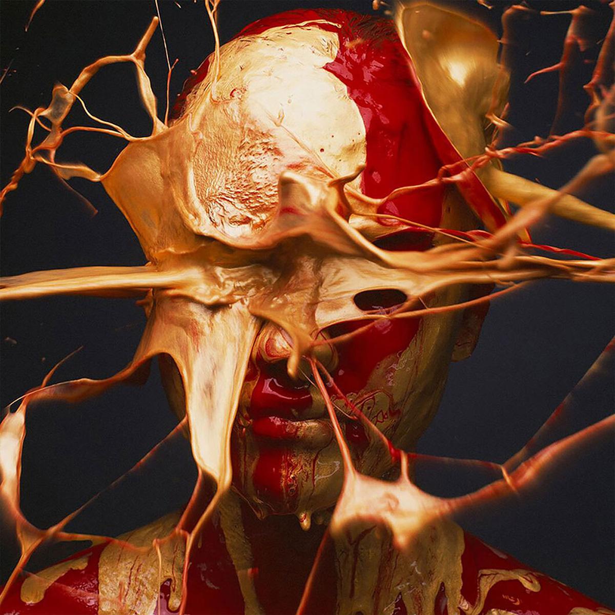 Tyler Shields Portrait Photograph - Red And Gold