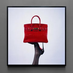 Birkin rosso con tacco alto