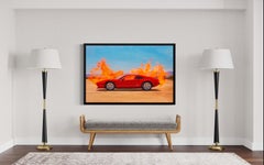 Red "Ferrari on Fire - AP" by Tyler Shields 