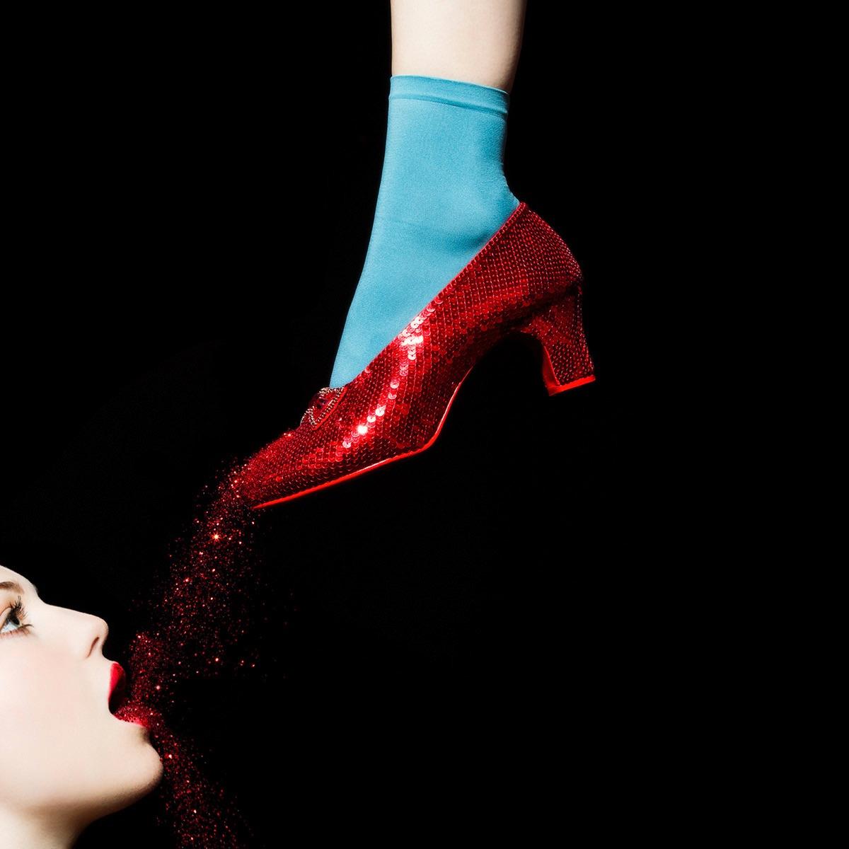 Tyler Shields Color Photograph - Ruby Slippers