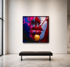 Semi Gloss Mouth, 60 x 60 inches (150x150cm) Photograph by Tyler Shields FRAMED