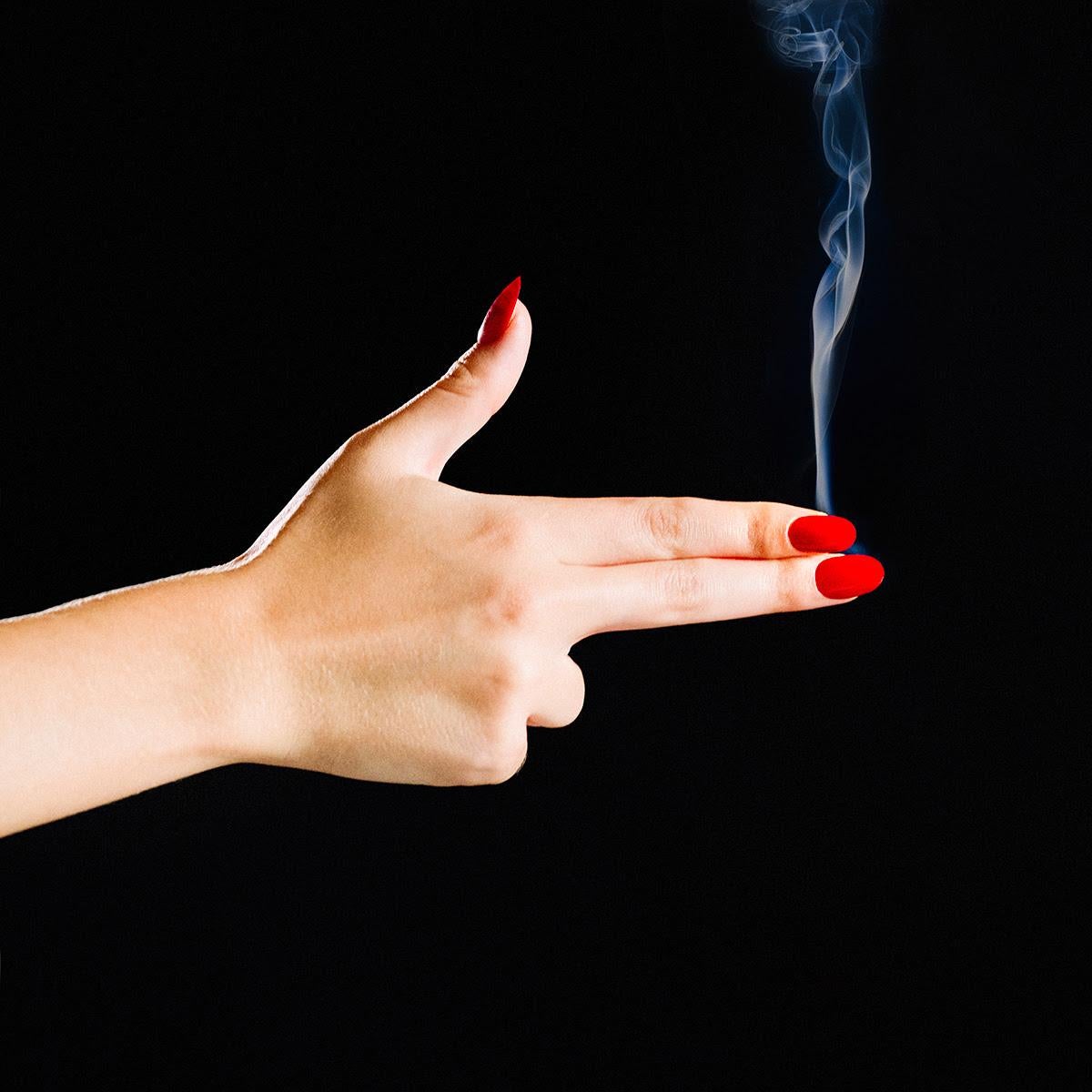 Smoke Hand Chromogenic Print, Contemporary, 30x30 inches