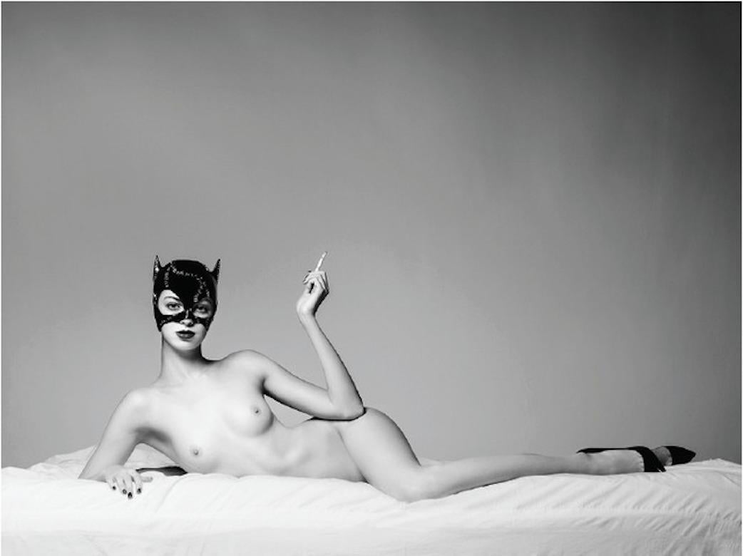 Tyler Shields Black and White Photograph - The Cat (63" x 84")