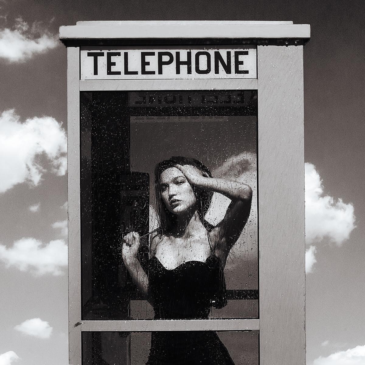 The Girl in the Phone Booth (30" x 30")