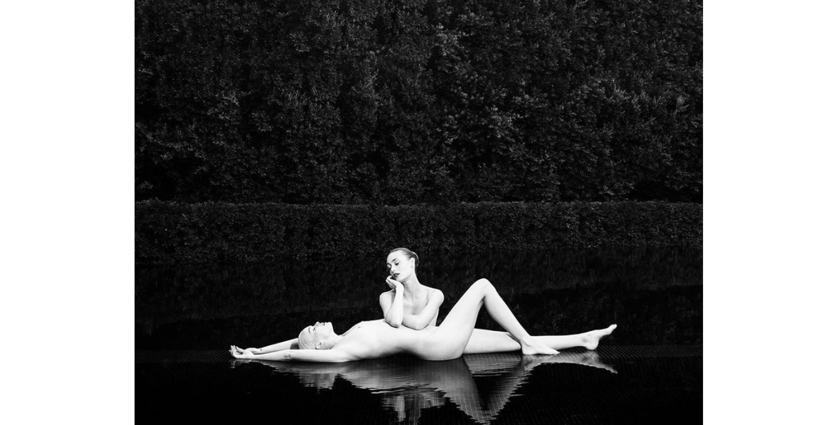 Tyler Shields Black and White Photograph - The Goddesses of Olympia (56" x 72")
