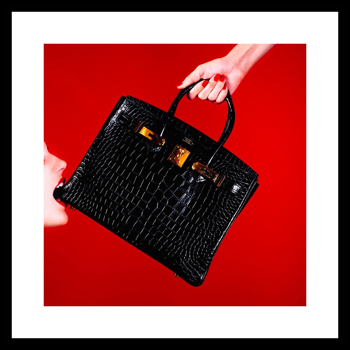 Tyler Shields - Schwarze Birkin, Fotografie 2021, Nachgedruckt im Angebot 1