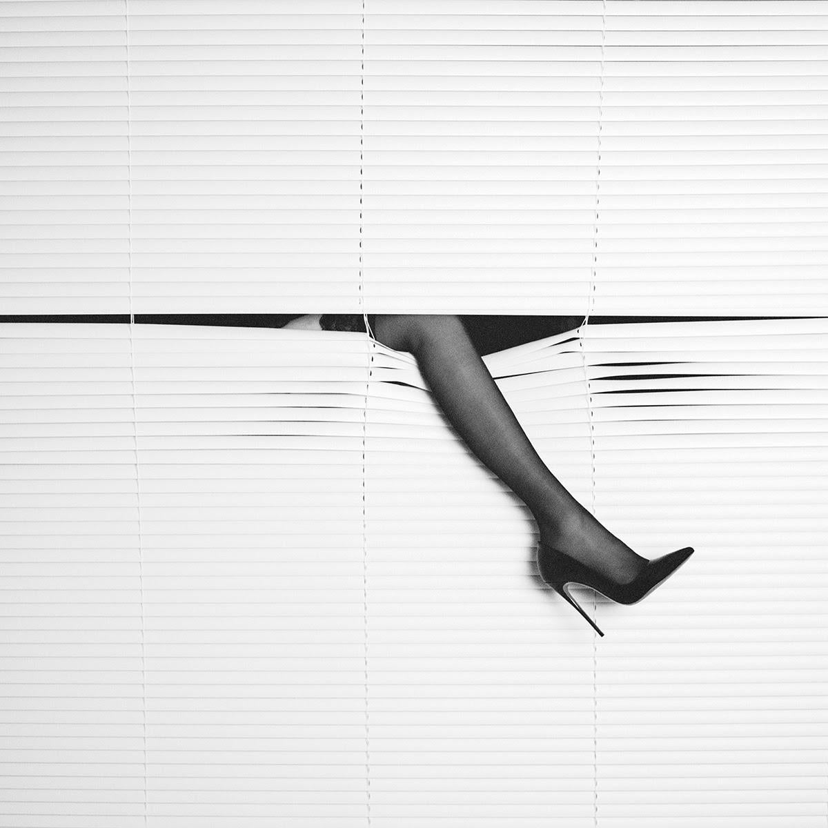 Tyler Shields - Blinds and High Heel, Photography 2025, Printed After