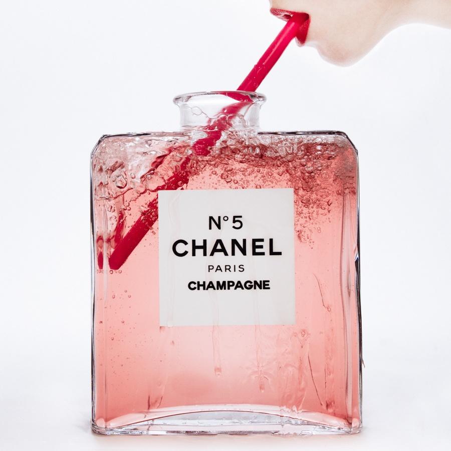 Tyler Shields - Chanel Champagne, Photography 2016, Printed After