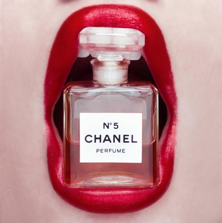 Tyler Shields - Chanel Mouth I, Photography 2016, Printed After
