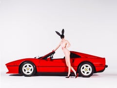 Tyler Shields - Ferrari Bunny, Fotografia 2022, Stampato Dopo