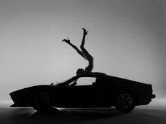 Tyler Shields - Ferrari Monocromo, Fotografía 2022, Impresión posterior