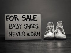 Tyler Shields - For Sale, Baby Shoes Never Worn, Photography 2025, Printed After