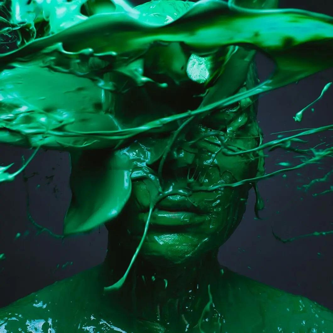 Tyler Shields - Green Portrait (PAINT series) - Photography