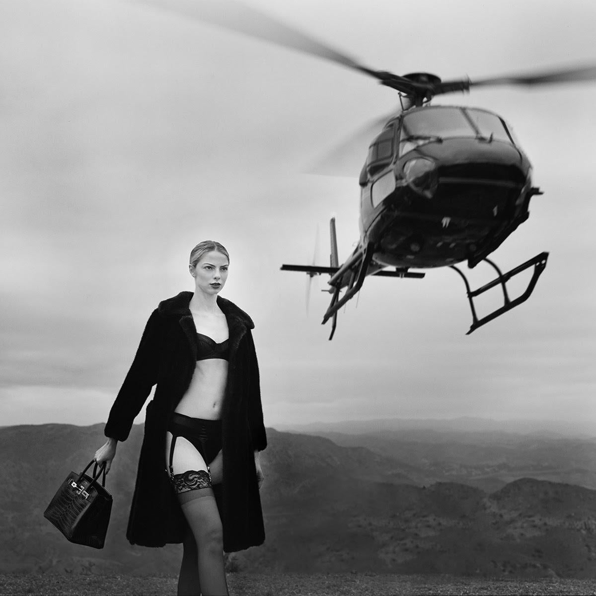 Tyler Shields - Helicopter II, Photography 2021, Printed After