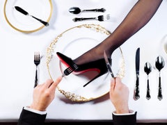 Tyler Shields - High Heel Plate, Photography 2025, Printed After