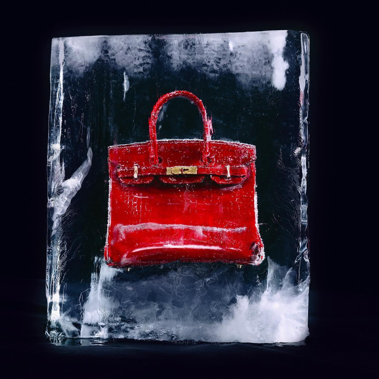 Tyler Shields - Ice Birkin, Photography 2023, Printed After