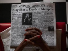 Tyler Shields - King Shot to Death in Memphis, Photography 2015, Printed After