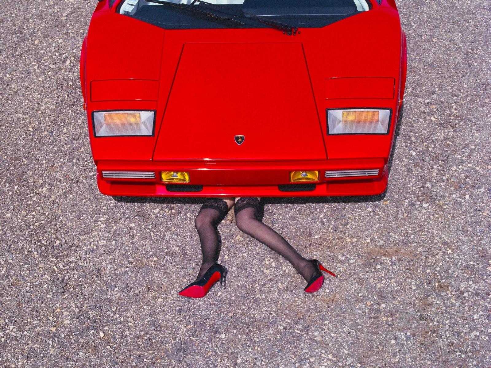 Tyler Shields - Lamborghini Legs, Photography 2024, Printed After