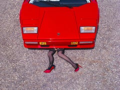 Tyler Shields - Gambe di Lamborghini, Fotografia 2024, Stampato dopo