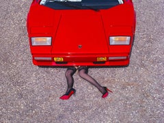 Tyler Shields - Gambe di Lamborghini, Fotografia 2024, Stampato dopo