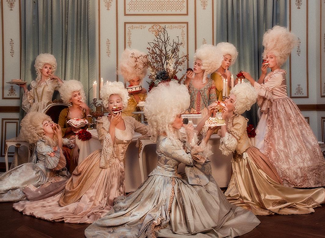 Series: Decadence
Chromogenic Print on Kodak Endura Luster Paper
Available Sizes:
22.5" x 30"
30" x 40"
54" x 72"
63" x 84"
Edition of 3 + 2 Artist Proofs

Let Them Eat Cake is from my series Decadence which is set in the court of Marie Antoinette,