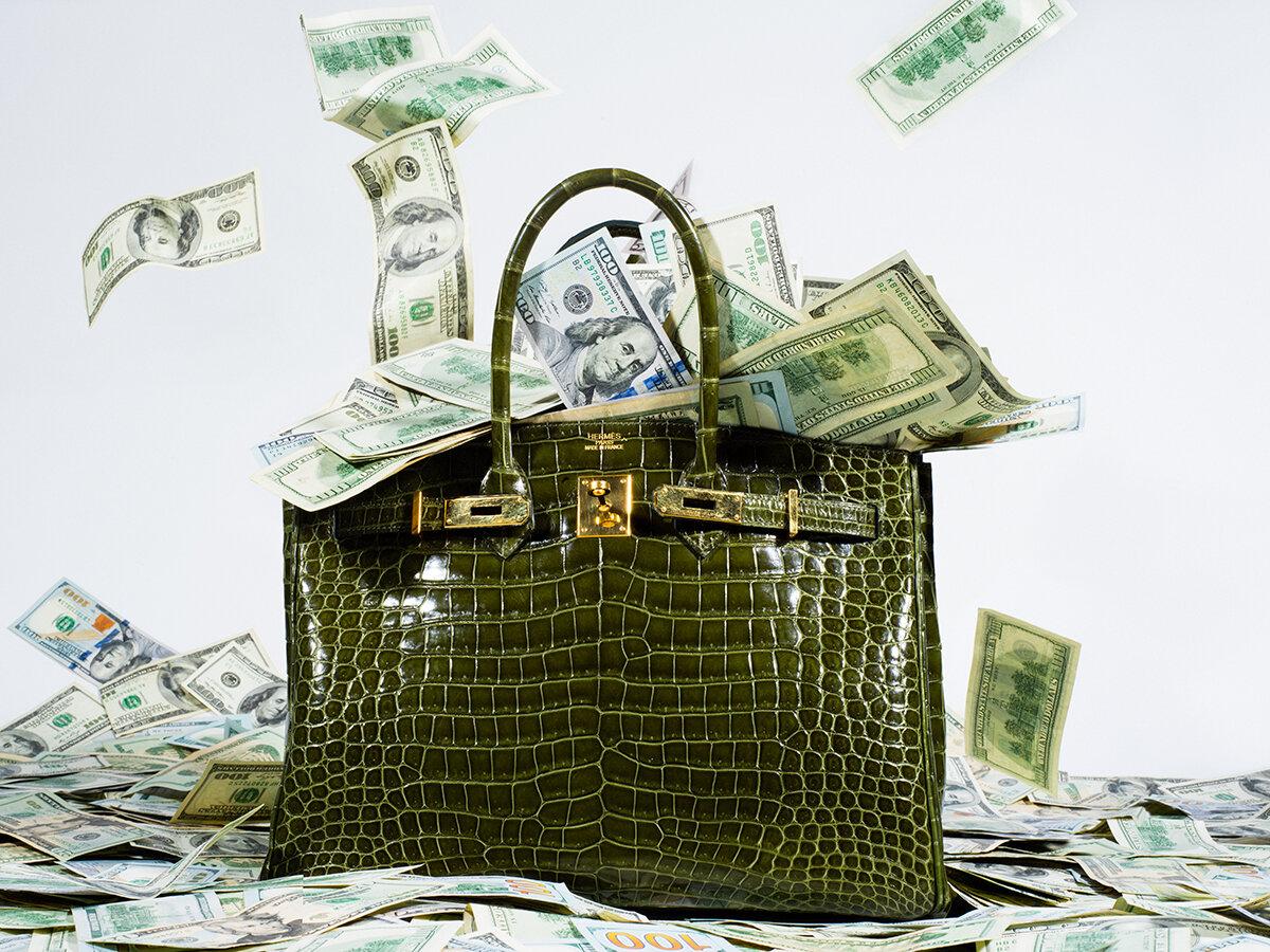 Tyler Shields - Money Birkin, Photography 2020, Printed After