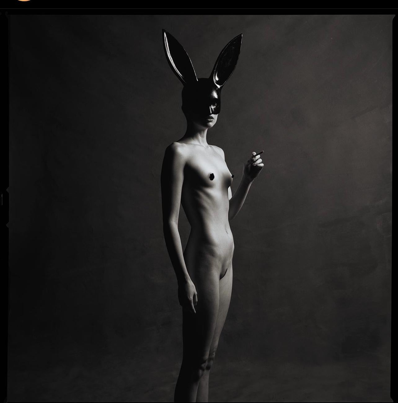 Tyler Shields - Monochrome Bunny, Photography 2021, Printed After