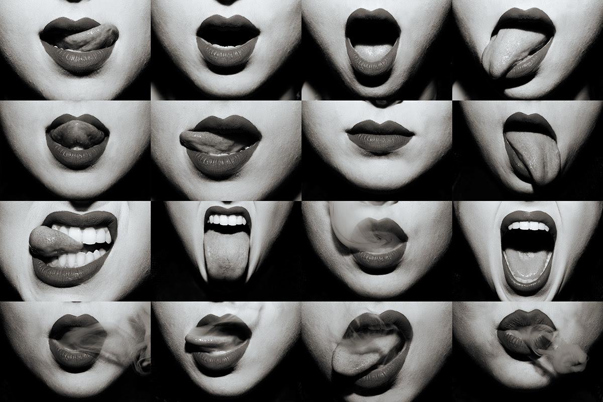 Tyler Shields - Mouths (B&W 48" x 72")