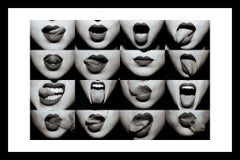 Tyler Shields - Mouths B&W, photographie 2020, imprimée d'après