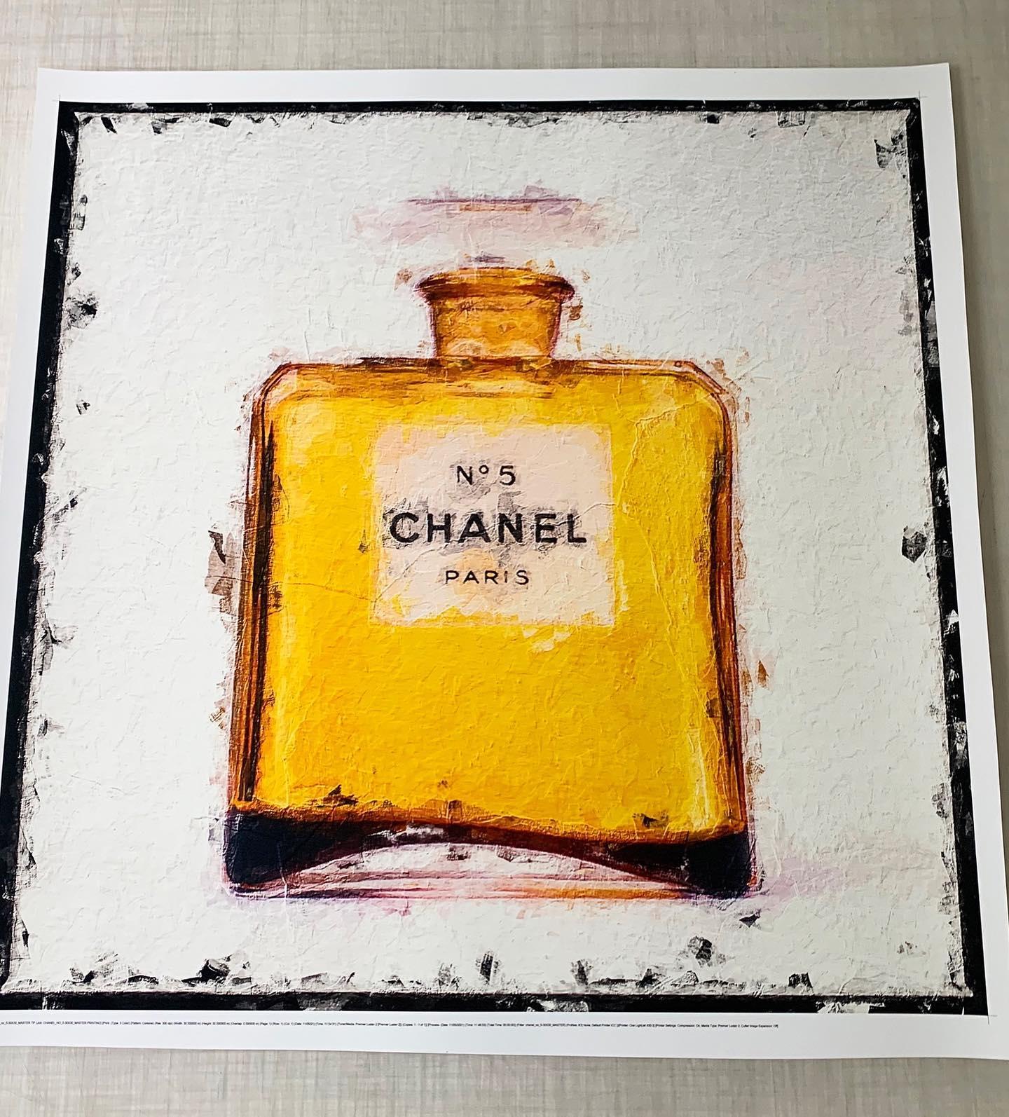 Tyler Shields - Painted Chanel Bottle 1955, Photography 2021, Printed After For Sale 1