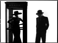 Tyler Shields - Phonebooth Silhouette, Photography 2020, Printed After