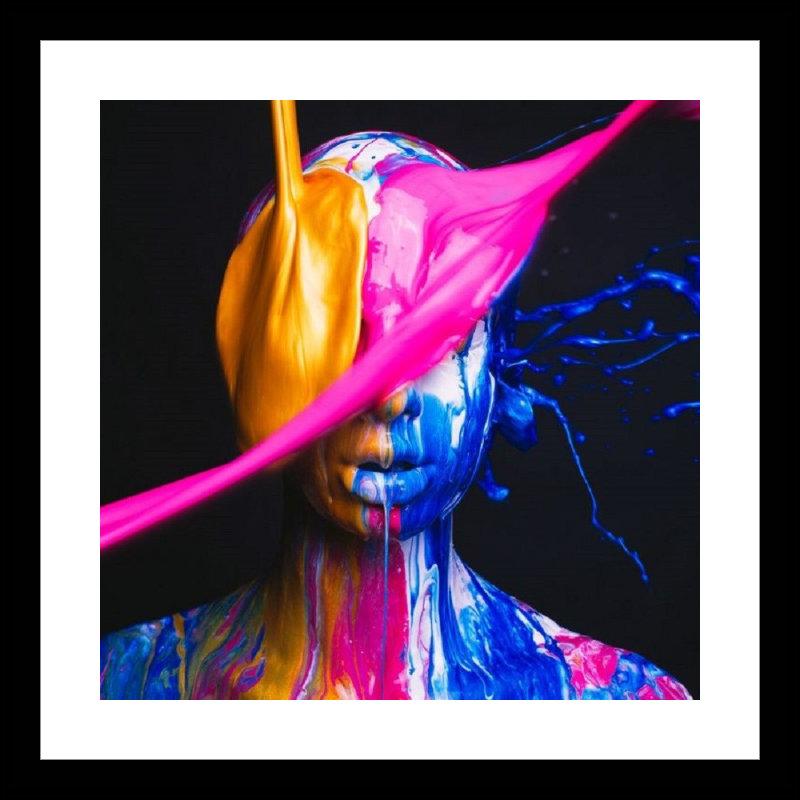 Tyler Shields - Rosa Blau und Gold, Fotografie 2018, Nachgedruckt im Angebot 1