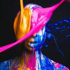 Tyler Shields - Rosa, blu e oro, Fotografia 2018, Stampato dopo