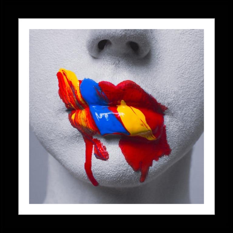 Tyler Shields - Primary Lips, Photography 2019, Printed After For Sale 1