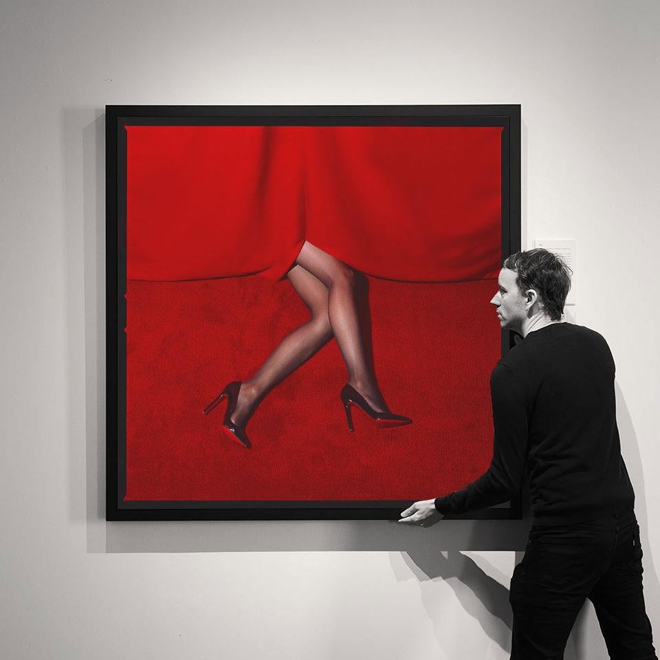 Tyler Shields - Red legs (60x60inches) For Sale 1