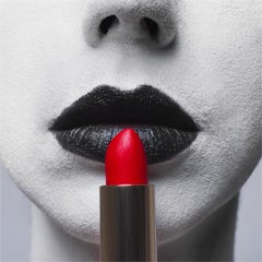 Tyler Shields - Red Lipstick, Photography 2019, Printed After