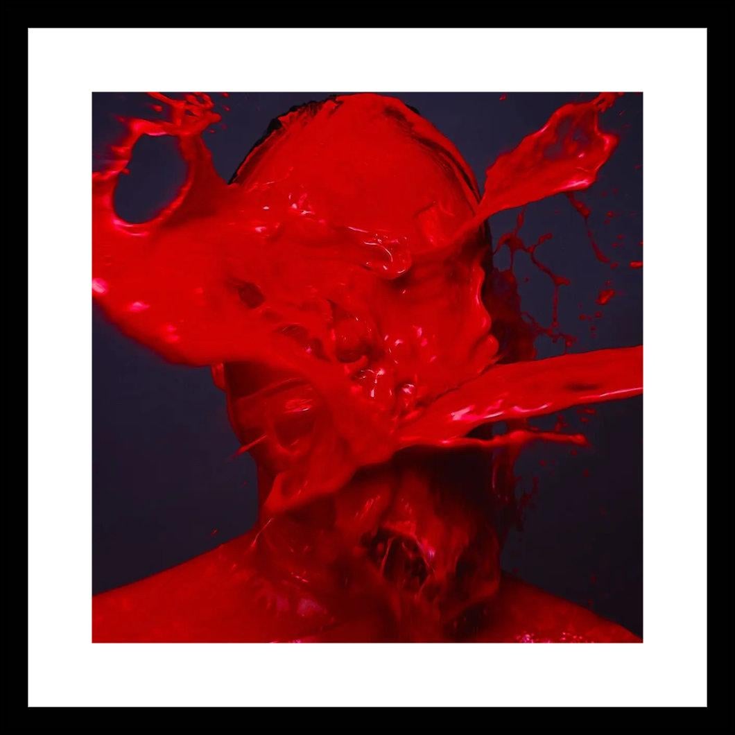 Tyler Shields - Rotes Porträt, Fotografie 2018, Nachgedruckt 1