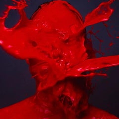 Tyler Shields - Rotes Porträt, Fotografie 2018, Nachgedruckt