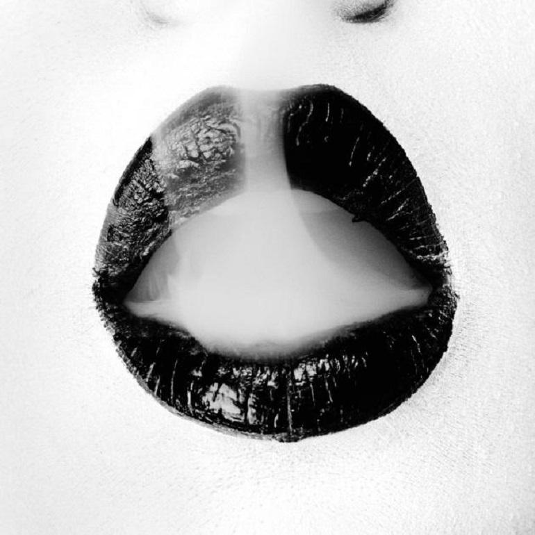 Tyler Shields - Smoke Mouth, Photography 2021, Printed After