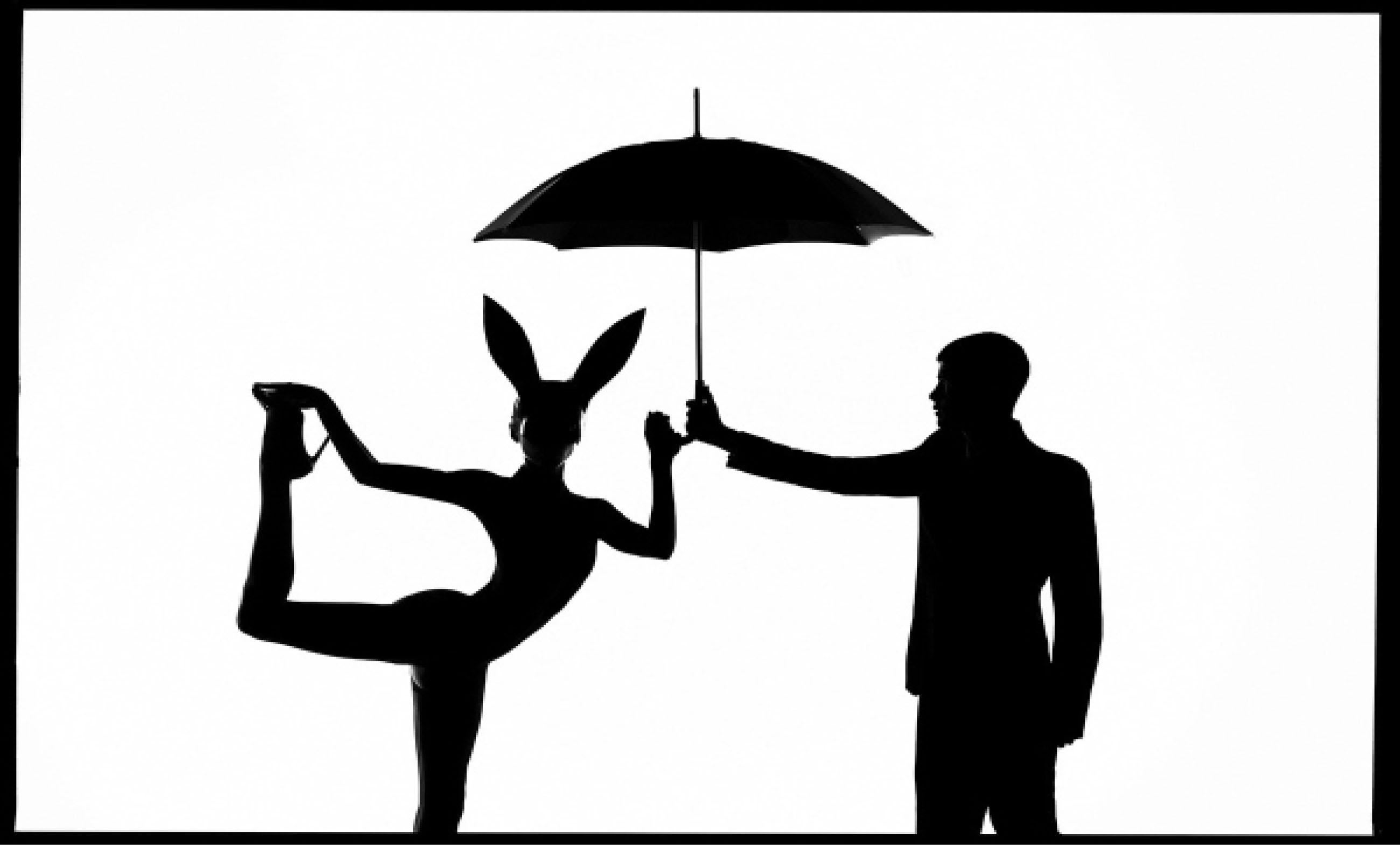 Tyler Shields - The Bunny and the Man, Fotografie 2020, Nachdruck