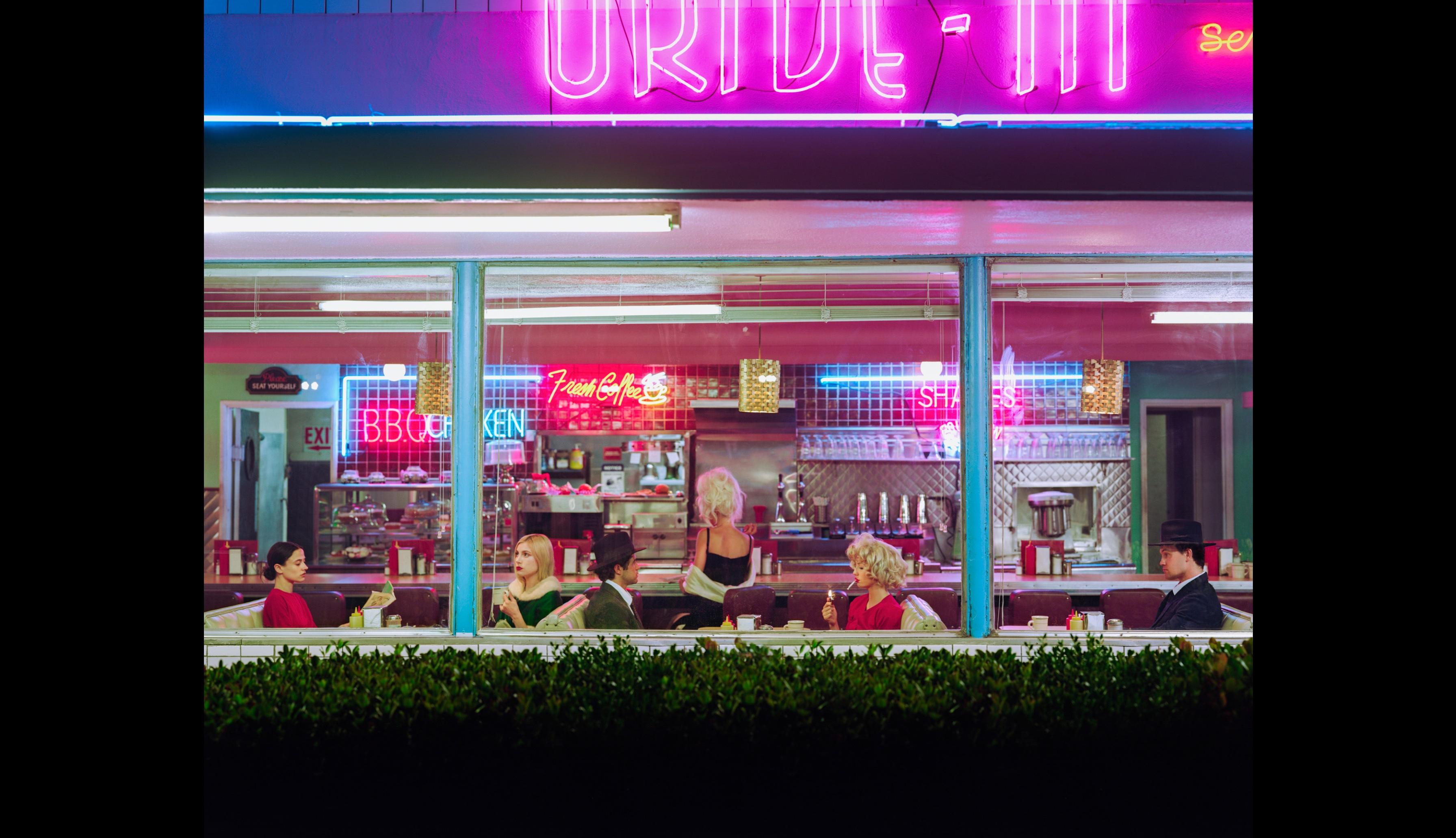 Tyler Shields - The Diner, Photography 2025, Printed After