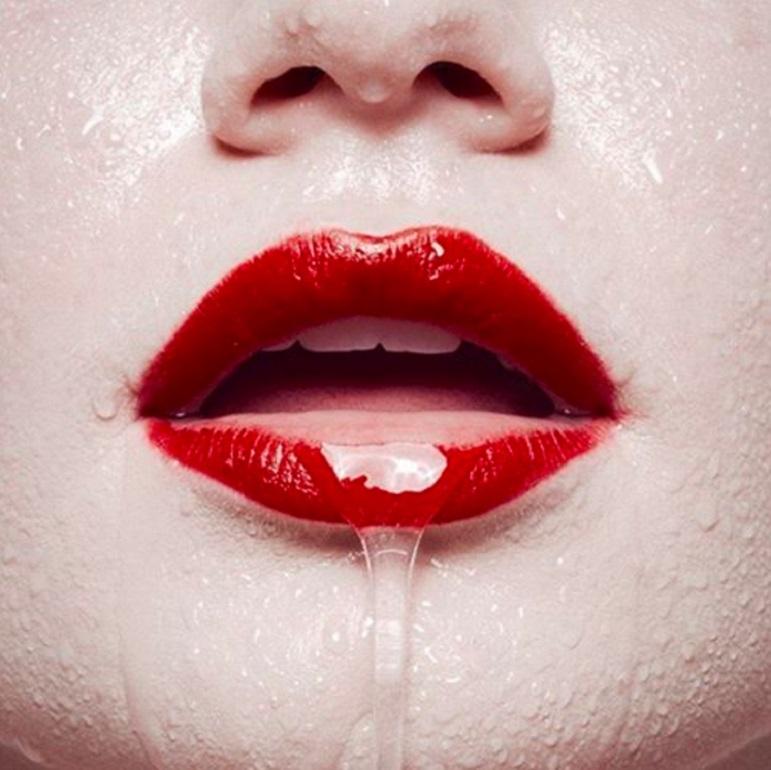 Tyler Shields - The Mouth, Photography 2017, Printed After
