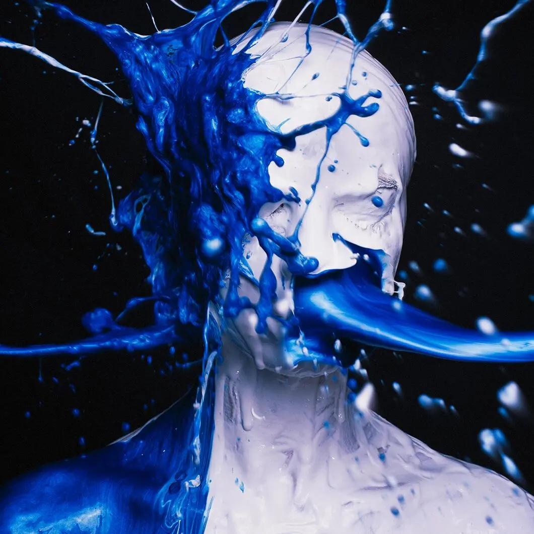 Tyler Shields -White, black and blue (60x60inches)