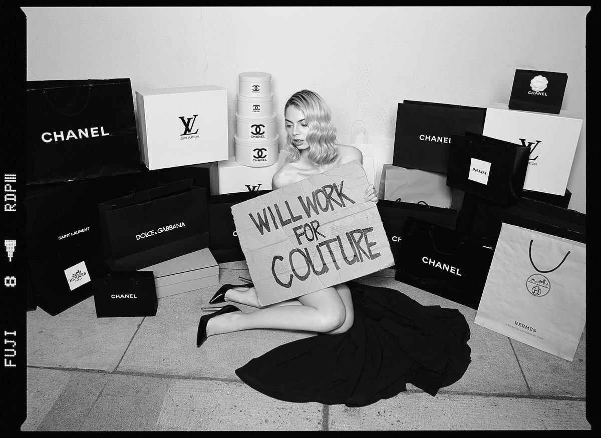 Tyler Shields - Will Work for Couture, Photography 2019, Printed After