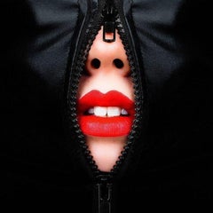 Tyler Shields - Zipper Mouth (60x60inches)