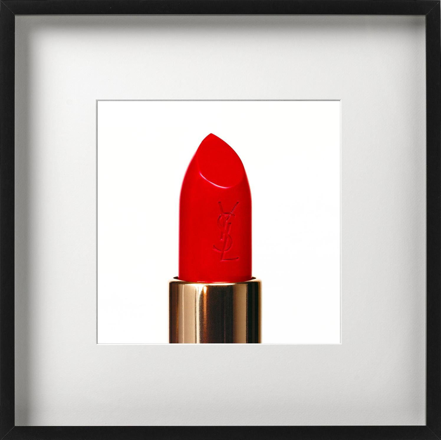 YSL Lippenstift, Farbfotografie, Kunstfotografie, 2024 (Rot), Color Photograph, von Tyler Shields