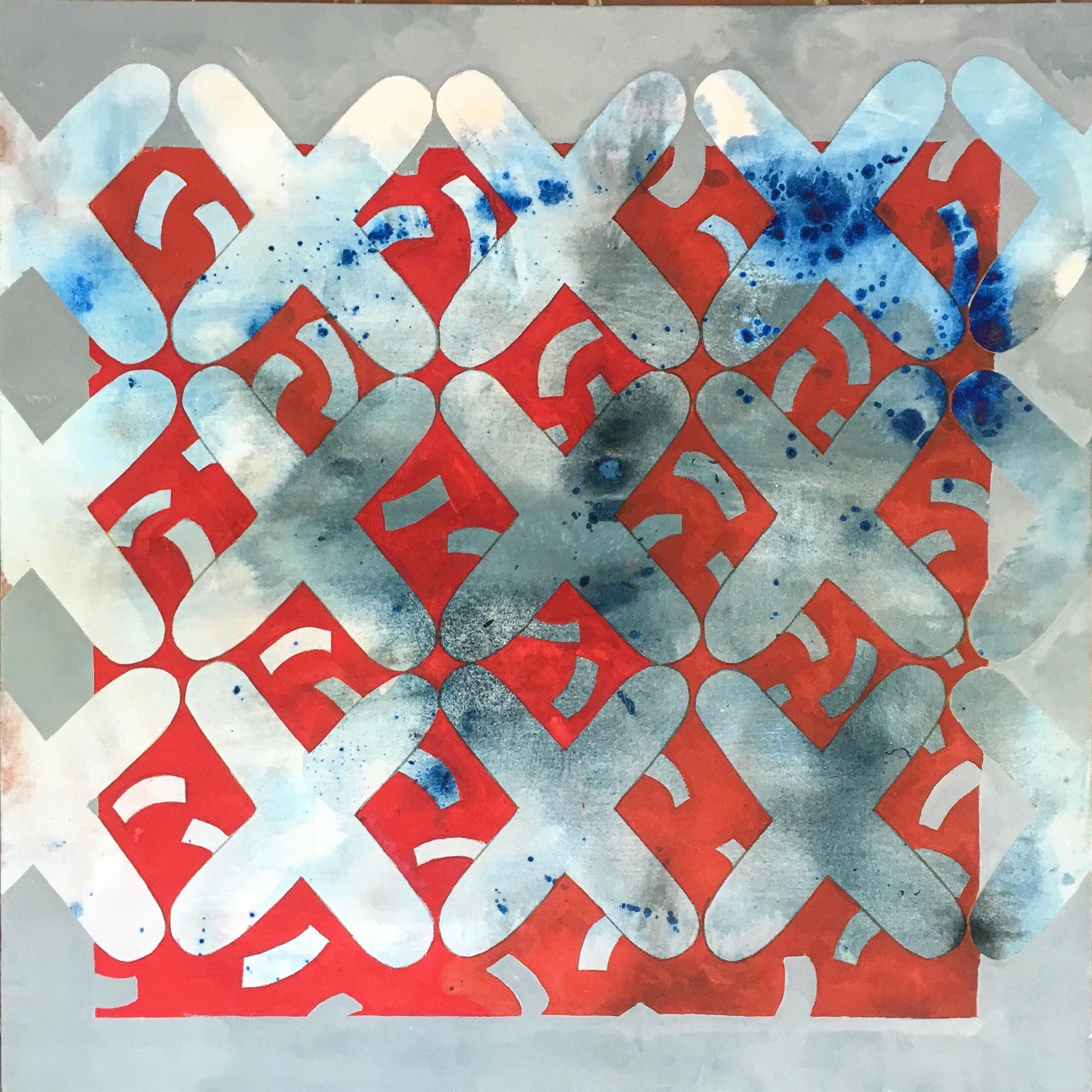 Abstract Painting di Tyler Sorgman - Senza titolo, dipinto astratto originale, 2020