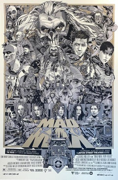 Tyler Stout Mad Max Movie Print Gold Ink Limited Edition Contemporary Street Art