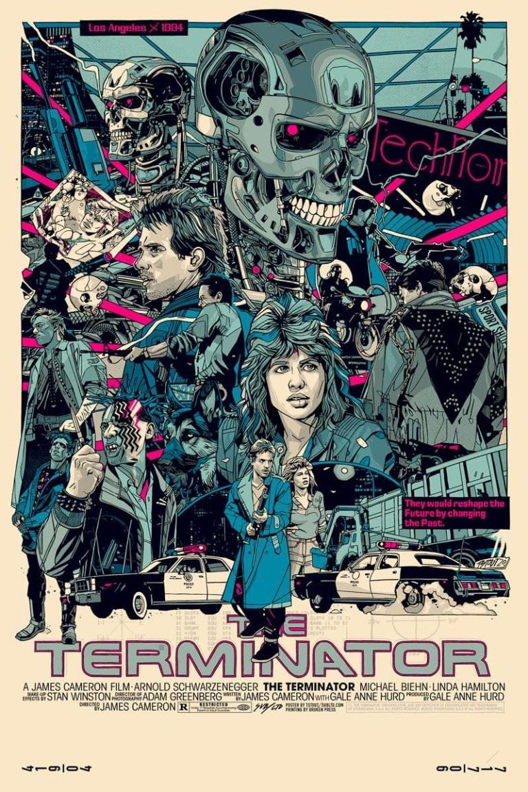 Tyler Stout - Terminator Artist Ed. - Contemporary Cinema Movie Film Posters
