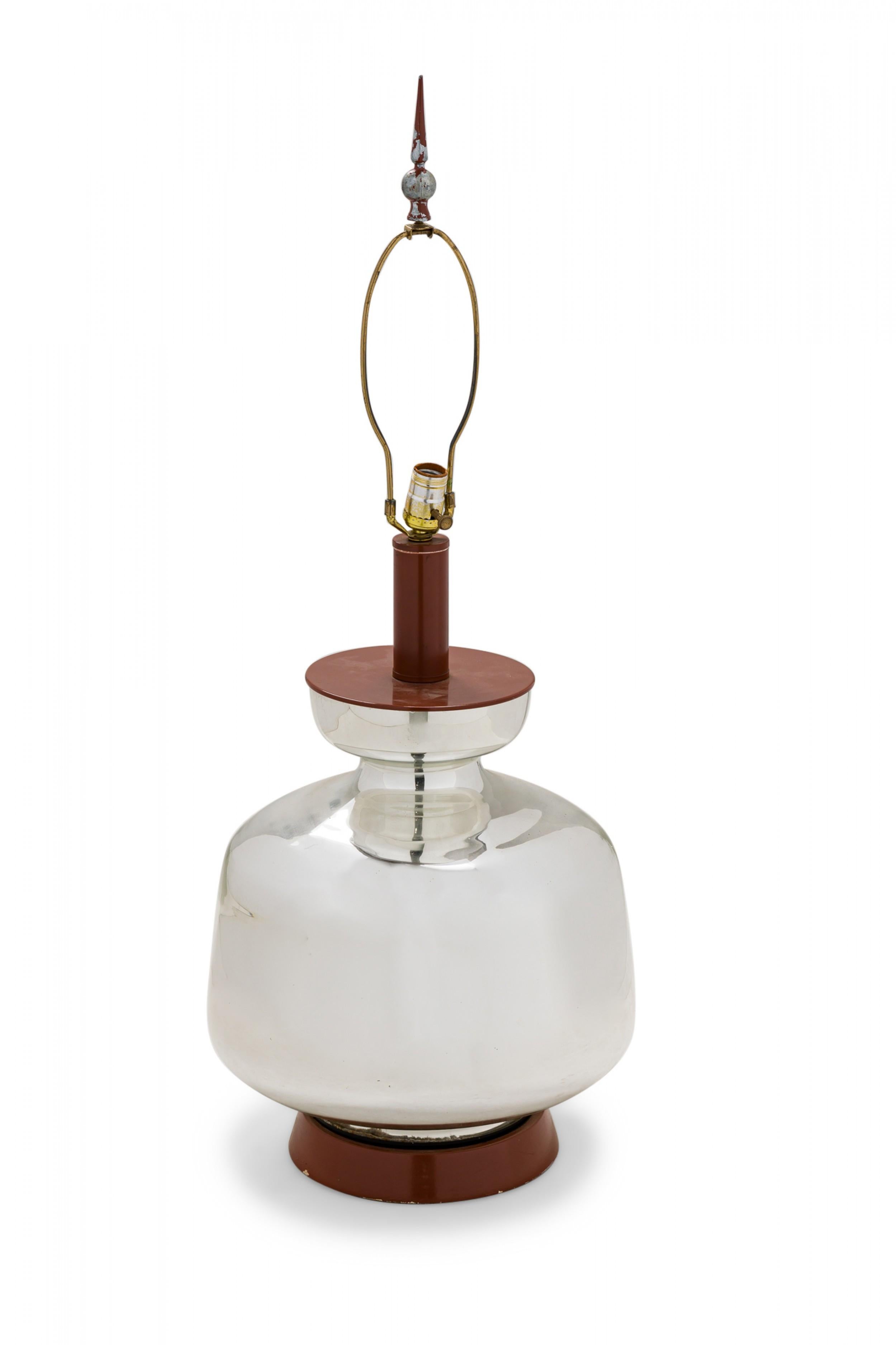 Tyndale - Lampe de table en verre au mercure du milieu du siècle en vente 2